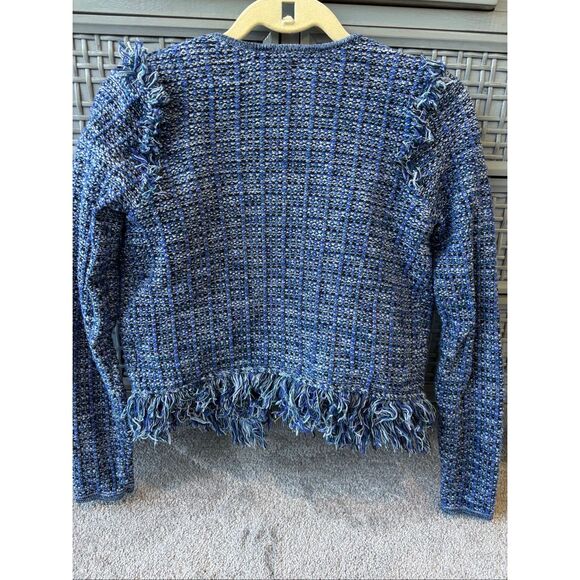 Lilly Pulitzer Simora Cardigan Oyster Bay Exotic Tweed, XS $158 F2 - Picture 6 of 9